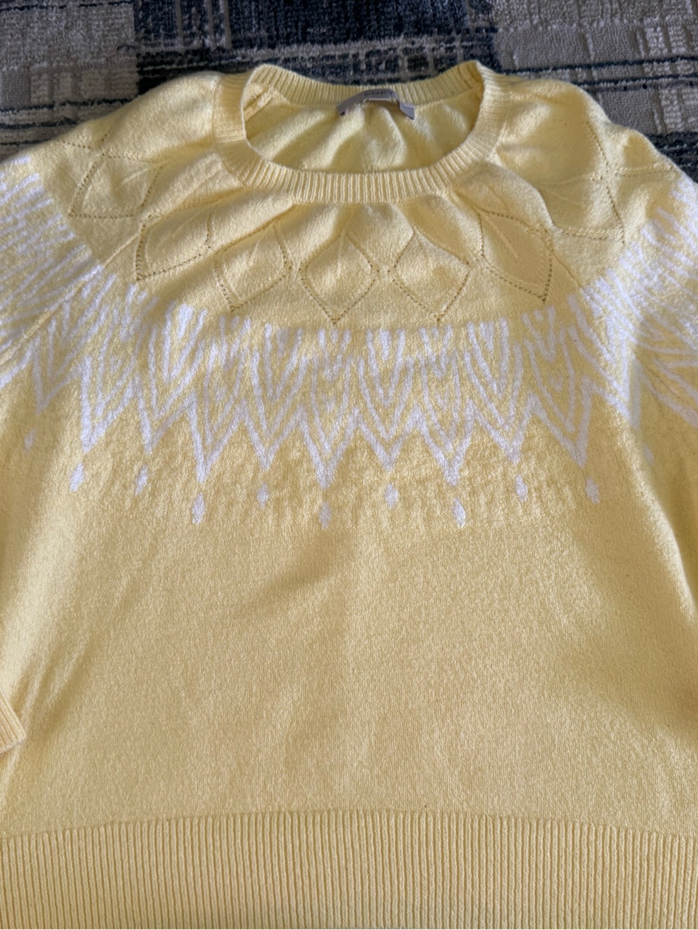 LOFT yellow crewneck sweater xxl